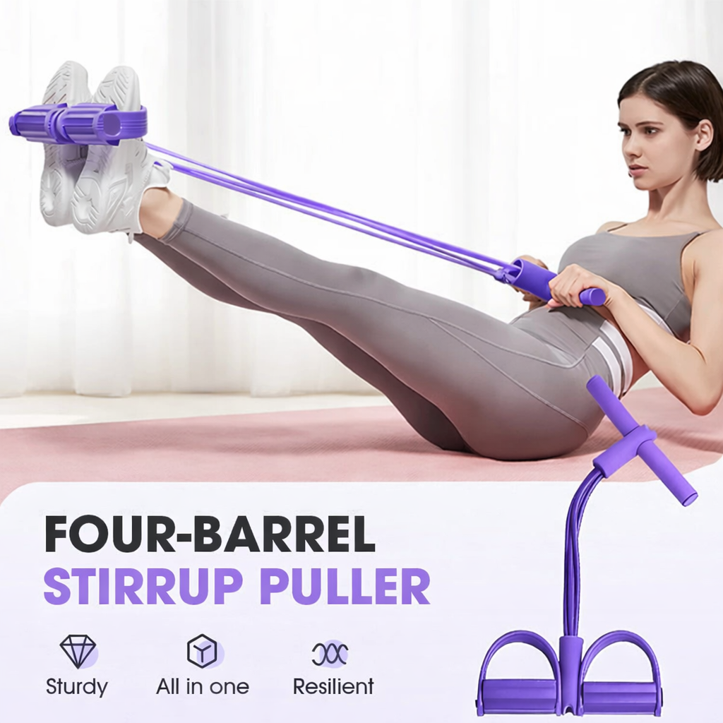 Movexa™“Full-Body Resistance Band with Pedals — Strengthen, Tone & Stretch Anywhere!”